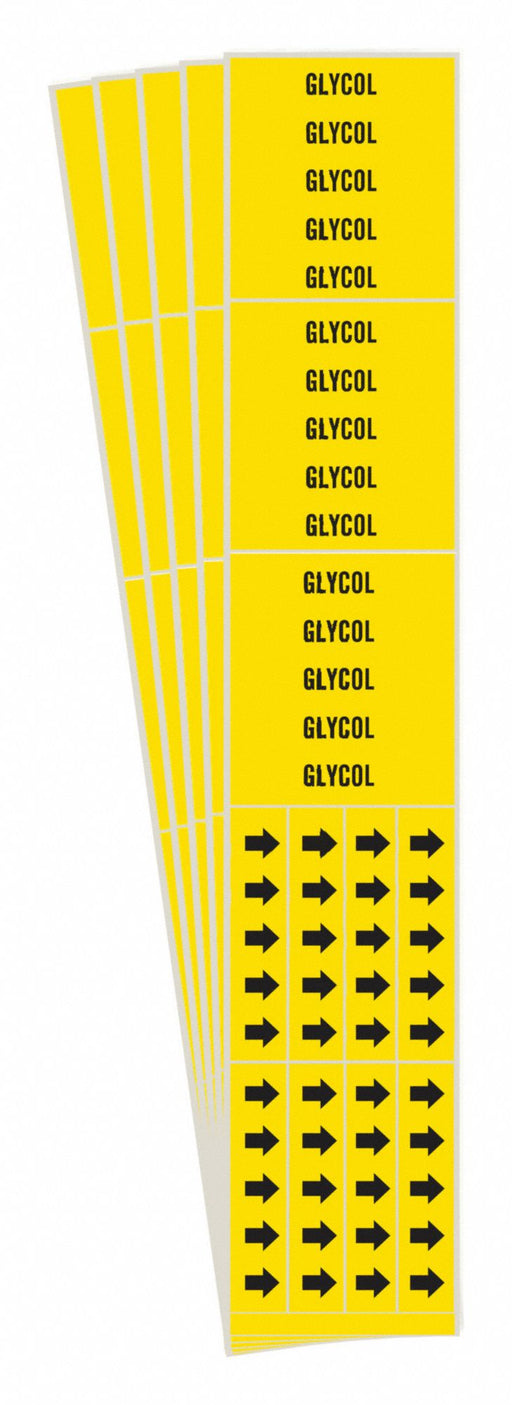 Pipe Marker Adhesive Black Glycol PK5