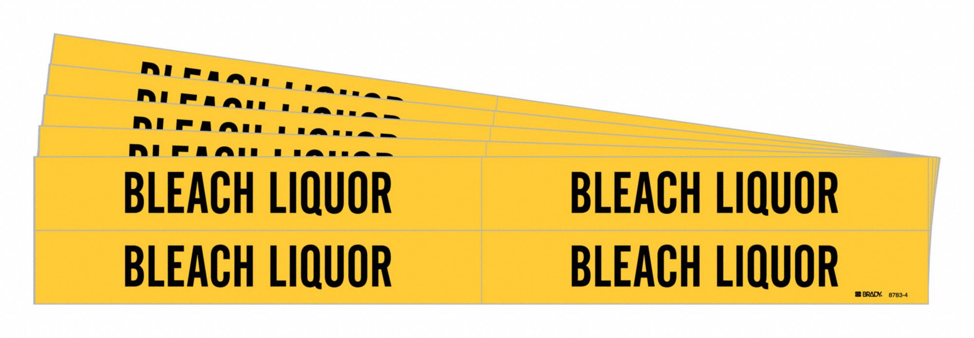 Pipe Marker Black Bleach Liquor PK5
