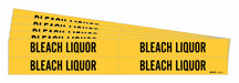 Pipe Marker Black Bleach Liquor PK5