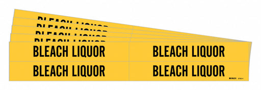 Pipe Marker Black Bleach Liquor PK5