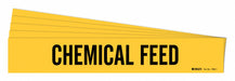 Pipe Marker Black Chemical Feed PK5