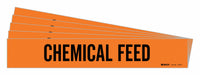 Pipe Marker Black Chemical Feed PK5