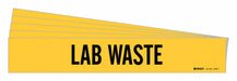 Pipe Marker Adhesive Black Lab Waste PK5