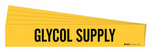 Pipe Marker Black Glycol Supply PK5