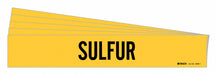 Pipe Marker Adhesive Black Sulfur PK5