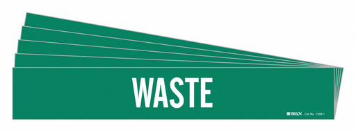 Pipe Marker Adhesive White Waste PK5