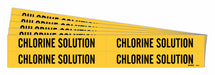 Pipe Marker Black Chlorine Solution PK5
