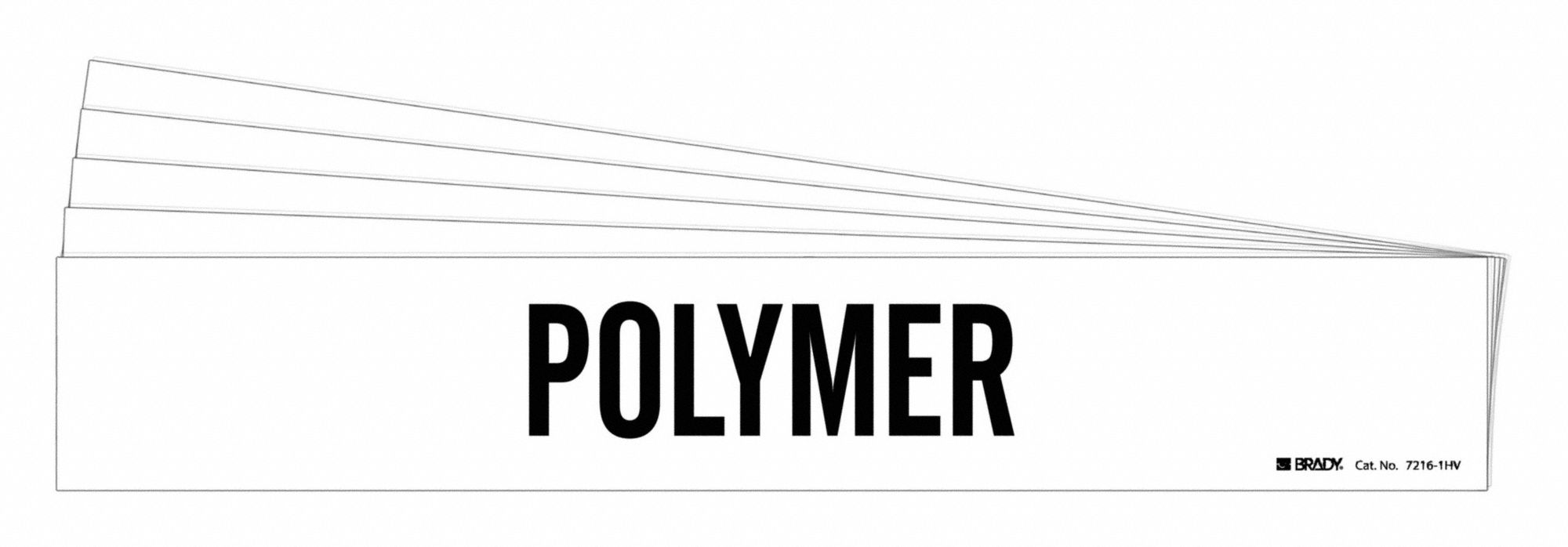 Pipe Marker Adhesive Black Polymer PK5