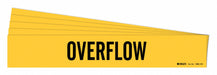 Pipe Marker Adhesive Black Overflow PK5