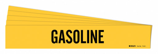 Pipe Marker Adhesive Black Gasoline PK5