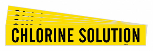 Pipe Marker Black Chlorine Solution PK5