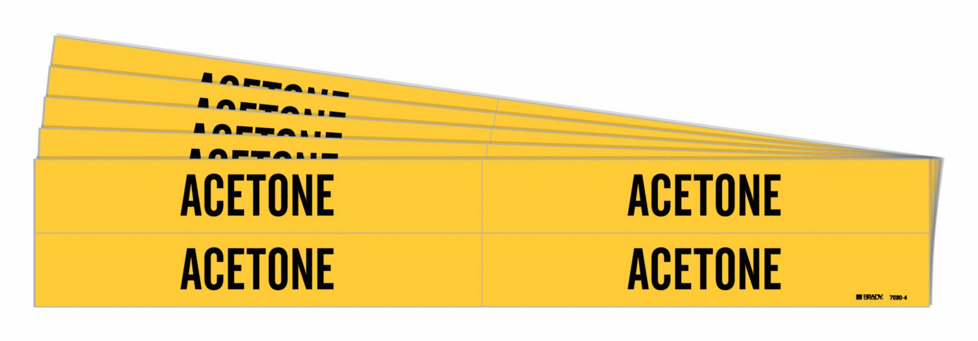 Pipe Marker Adhesive Black Acetone PK5