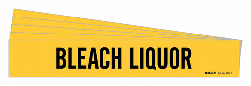 Pipe Marker Black Bleach Liquor PK5