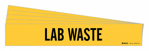 Pipe Marker Adhesive Black Lab Waste PK5