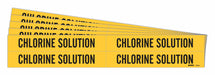 Pipe Marker Black Chlorine Solution PK5