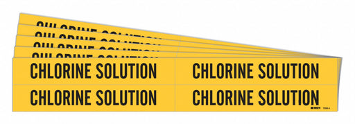 Pipe Marker Black Chlorine Solution PK5