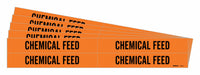 Pipe Marker Black Chemical Feed PK5