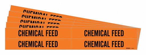 Pipe Marker Black Chemical Feed PK5