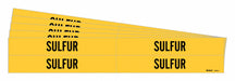 Pipe Marker Adhesive Black Sulfur PK5
