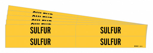 Pipe Marker Adhesive Black Sulfur PK5