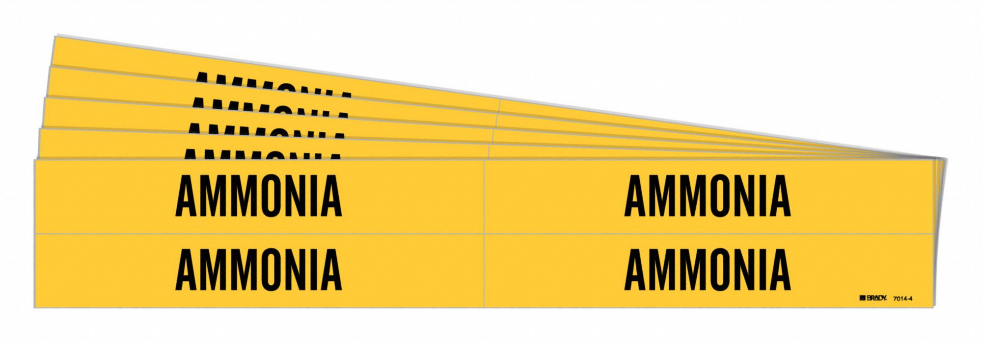 Pipe Marker Adhesive Black Ammonia PK5