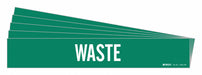 Pipe Marker Adhesive White Waste PK5