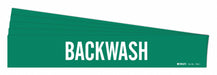 Pipe Marker Adhesive White Backwash PK5