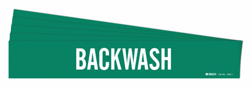 Pipe Marker Adhesive White Backwash PK5
