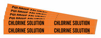 Pipe Marker Black Chlorine Solution PK5
