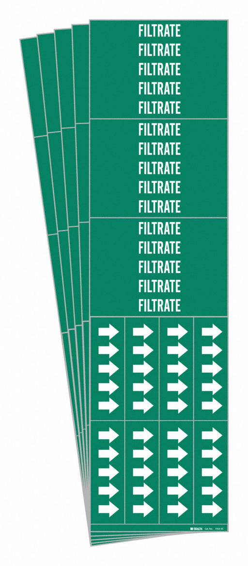 Pipe Marker Adhesive White Filtrate PK5