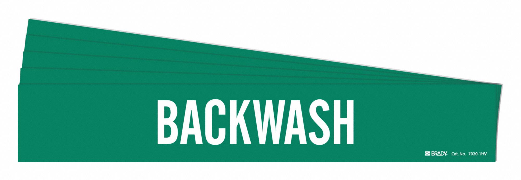 Pipe Marker Adhesive White Backwash PK5