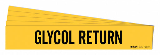 Pipe Marker Black Glycol Return PK5