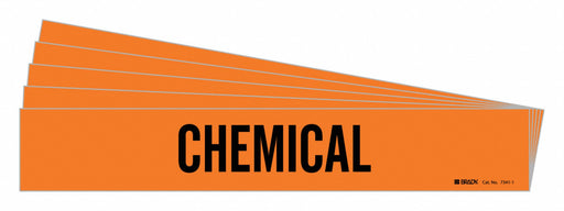 Pipe Marker Adhesive Black Chemical PK5