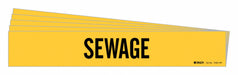 Pipe Marker Adhesive Black Sewage PK5