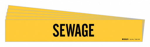 Pipe Marker Adhesive Black Sewage PK5