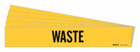 Pipe Marker Adhesive Black Waste PK5