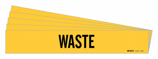 Pipe Marker Adhesive Black Waste PK5