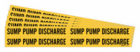 Pipe Marker Sump Pump Discharge PK5