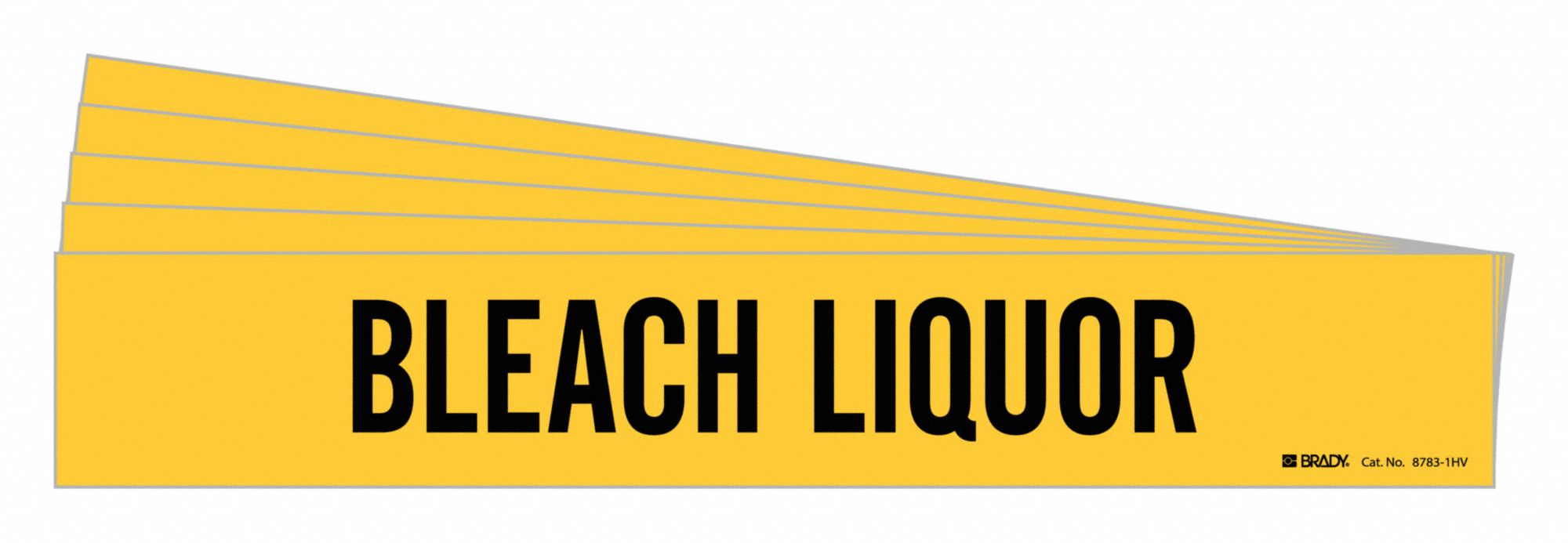 Pipe Marker Black Bleach Liquor PK5