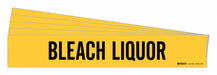 Pipe Marker Black Bleach Liquor PK5