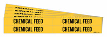 Pipe Marker Black Chemical Feed PK5