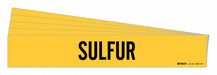 Pipe Marker Adhesive Black Sulfur PK5