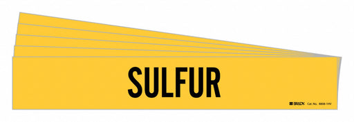 Pipe Marker Adhesive Black Sulfur PK5