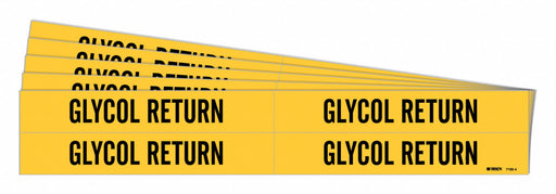 Pipe Marker Black Glycol Return PK5