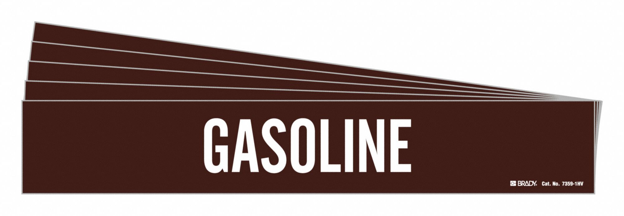 Pipe Marker Adhesive White Gasoline PK5