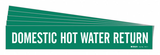 Pipe Marker Domestic Hot Water Ret. PK5