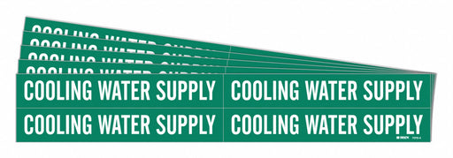 Pipe Marker Cooling Water Supply PK5