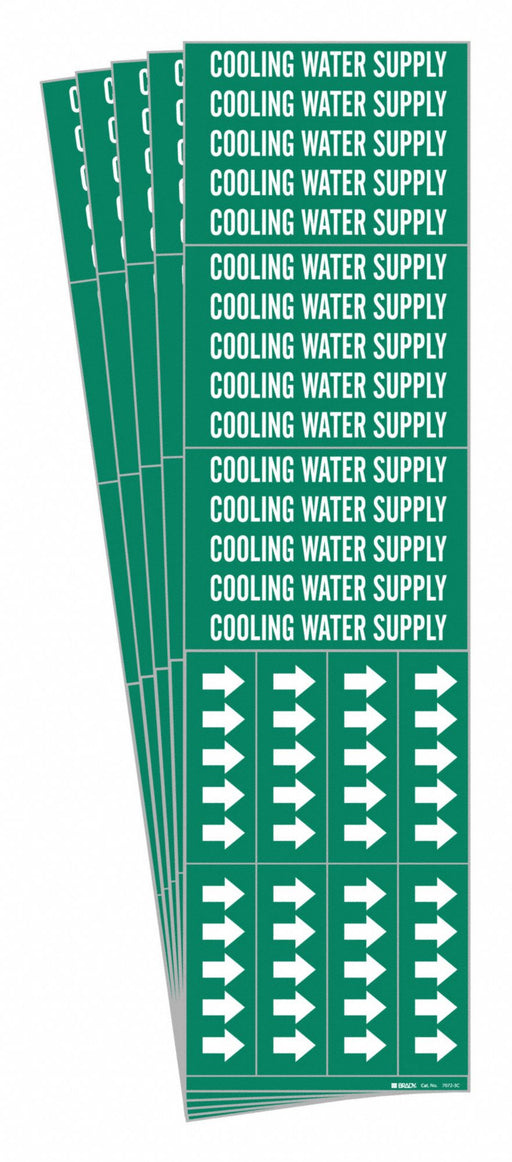 Pipe Marker Cooling Water Supply PK5