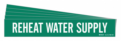 Pipe Marker Reheat Water Return PK5