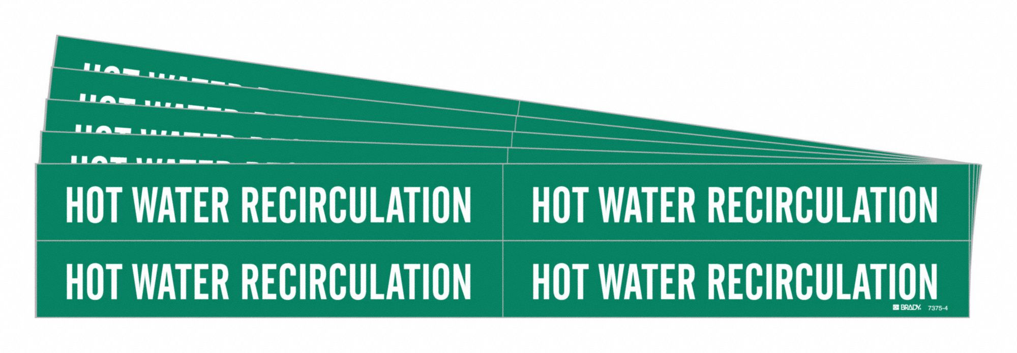 Pipe Marker Hot Water Recirculation PK5